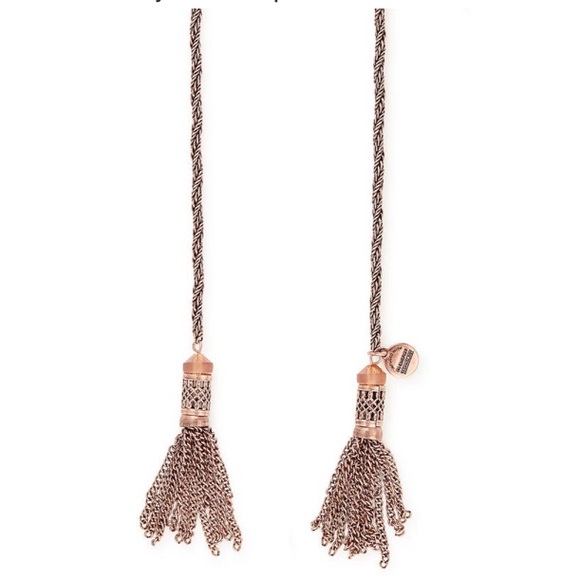 Alex ani wrap tassel necklace rose gold - Picture 2 of 3